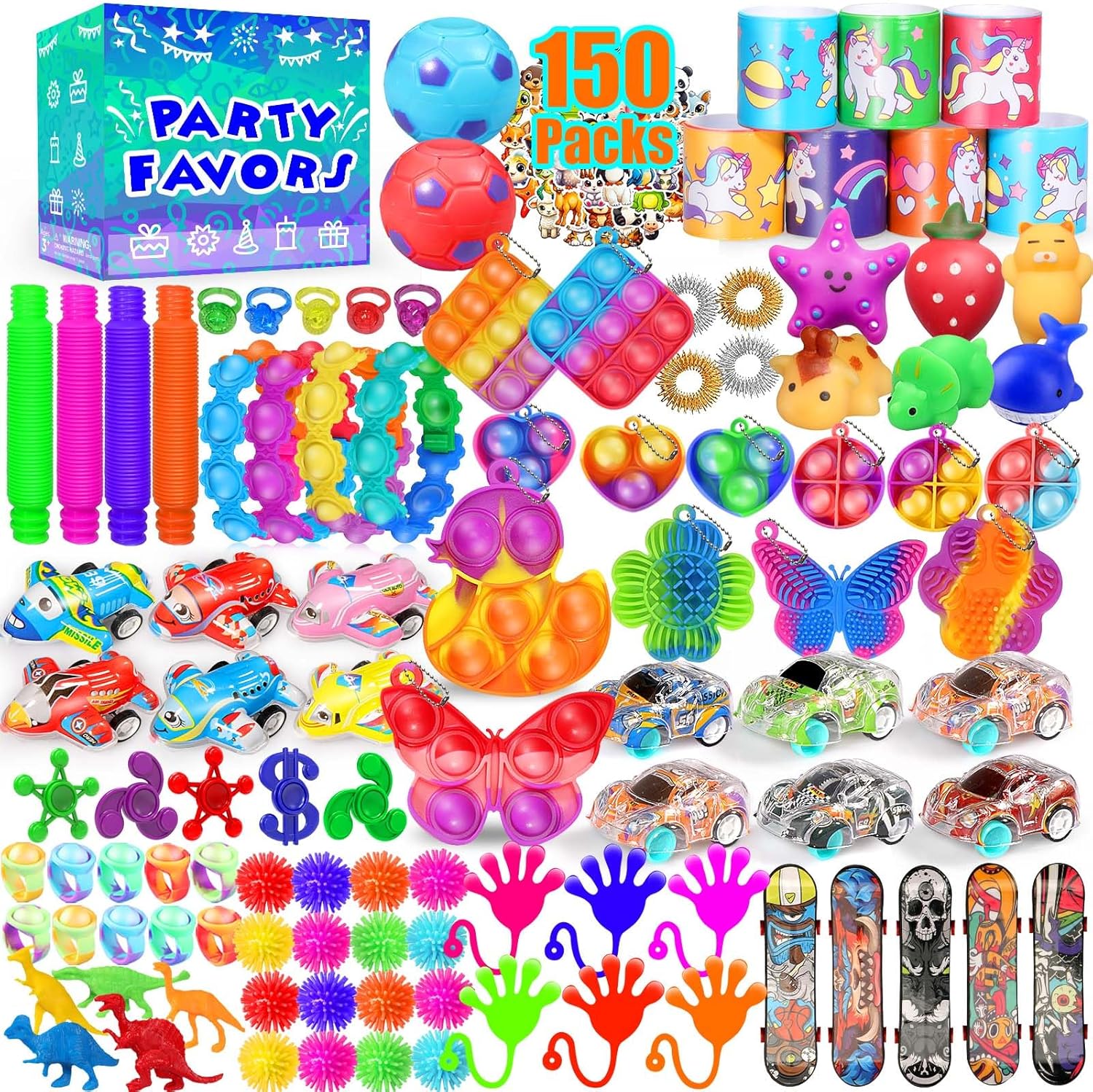 Bulk party favor pack of fidget toys for kids' goodie bags